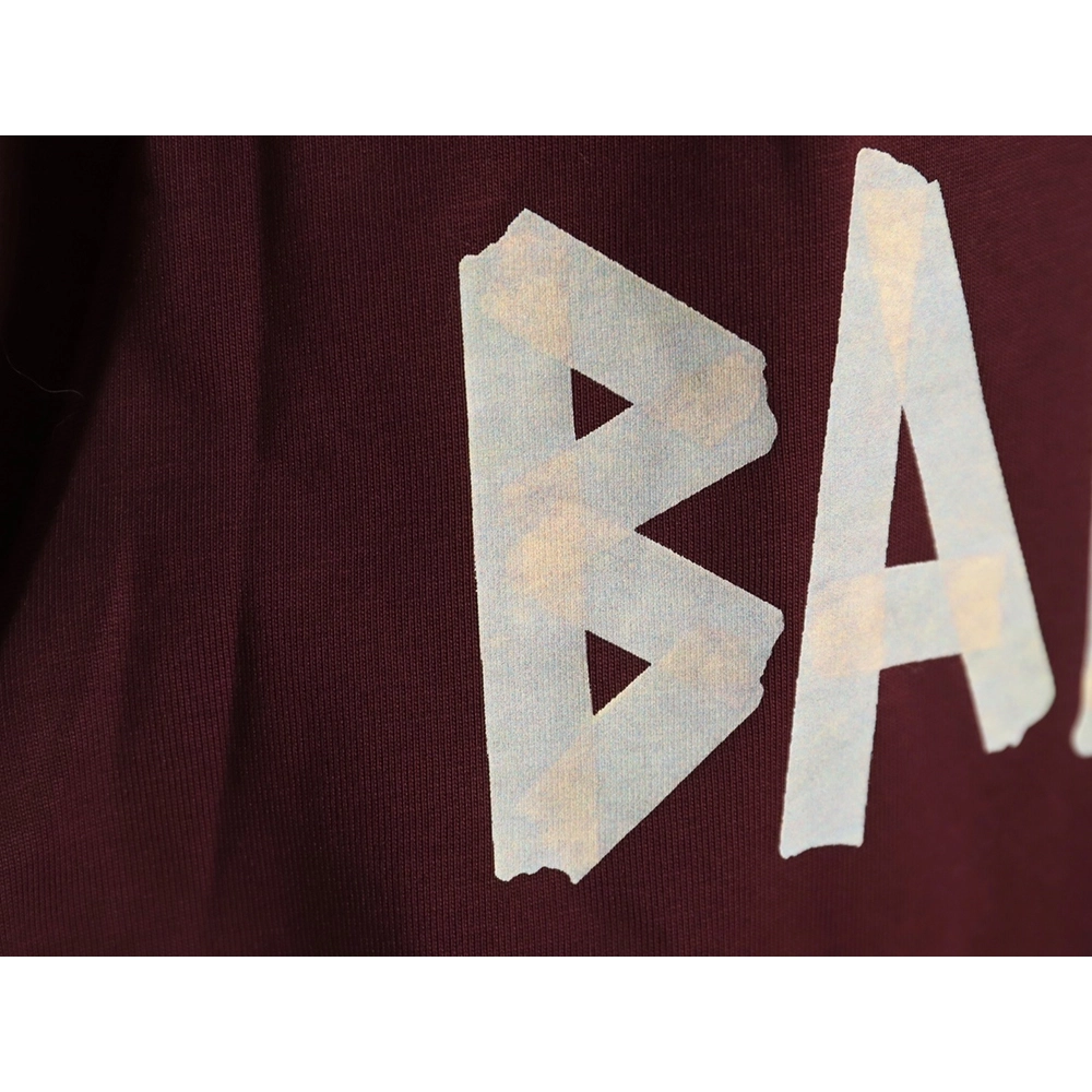 Balenciaga Tape Print Short Sleeve T-Shirt TSK1,Balenciaga