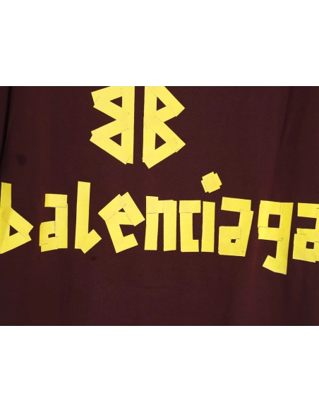 Balenciaga Tape Print Short Sleeve T-Shirt TSK1,Balenciaga