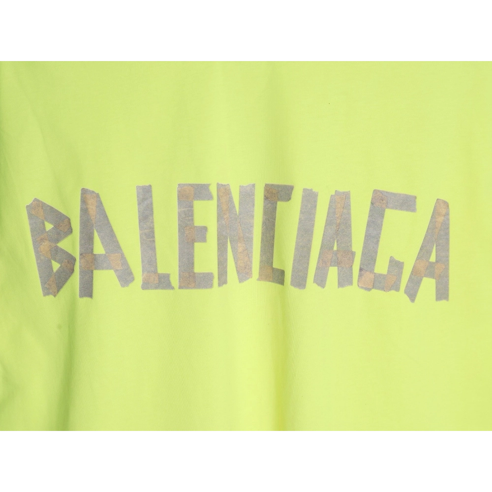 Balenciaga Tape Print Short Sleeve T-Shirt,Balenciaga