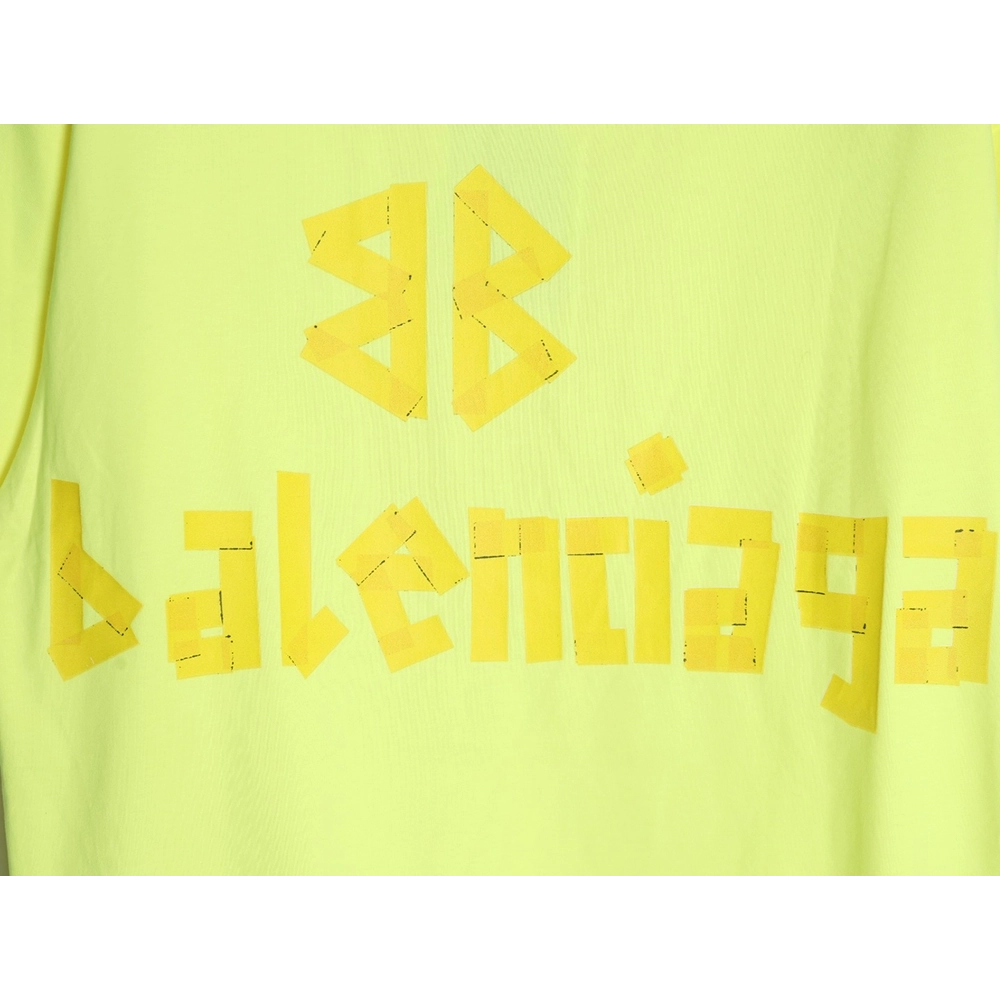 Balenciaga Tape Print Short Sleeve T-Shirt,Balenciaga