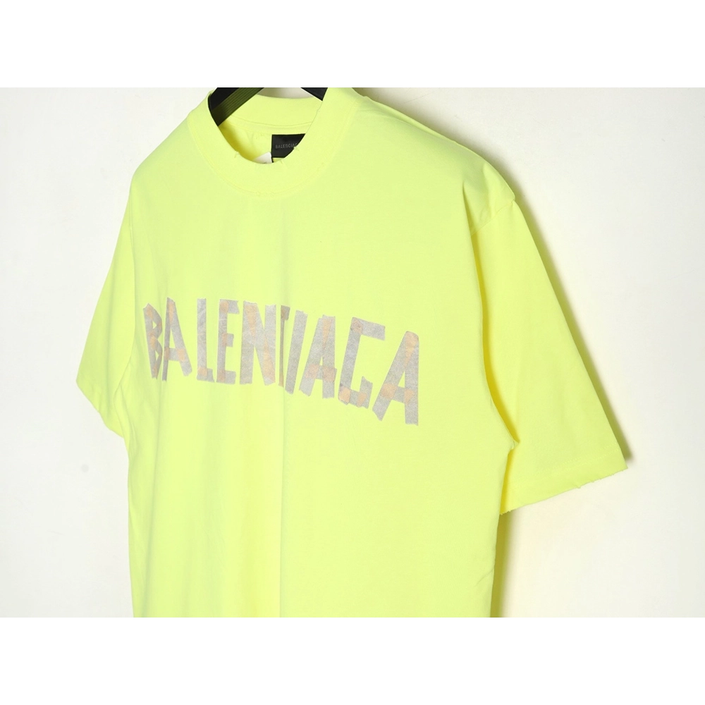 Balenciaga Tape Print Short Sleeve T-Shirt,Balenciaga