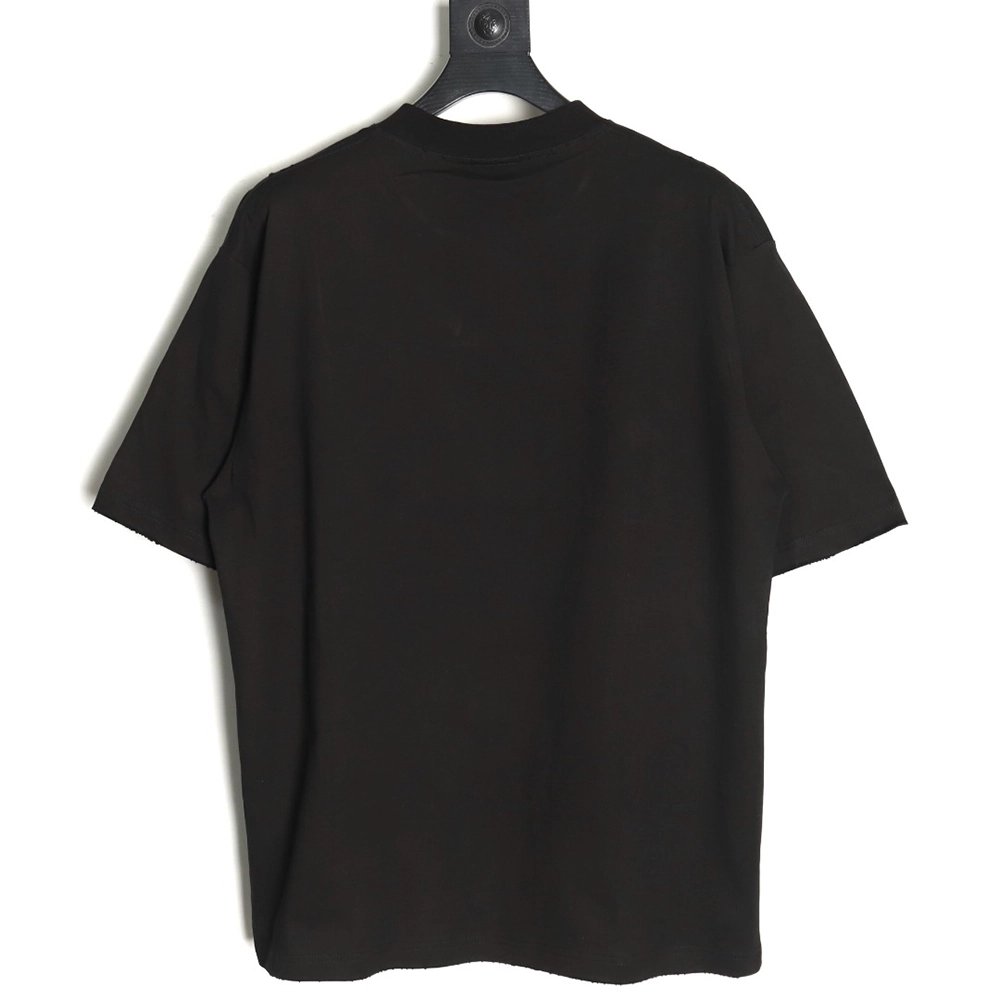 Balenciaga Art Letters Printed Washed Worn Short Sleeve T-Shirt TSK1,Balenciaga