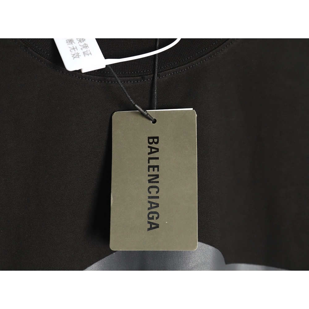 Balenciaga Art Letters Printed Washed Worn Short Sleeve T-Shirt TSK1,Balenciaga