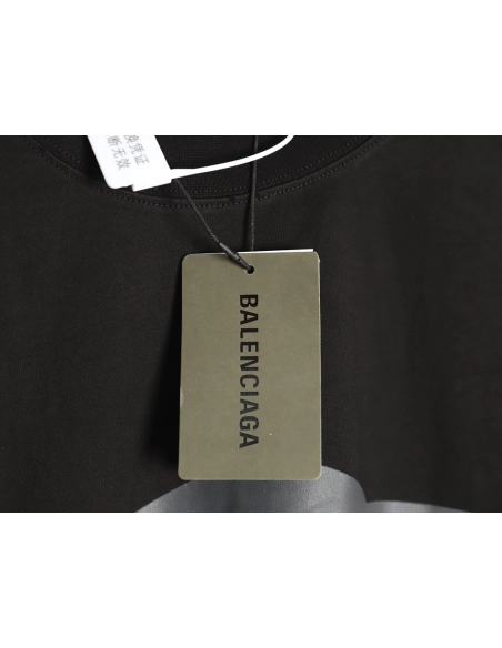 Balenciaga Art Letters Printed Washed Worn Short Sleeve T-Shirt TSK1,Balenciaga