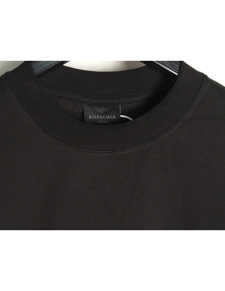 Balenciaga Art Letters Printed Washed Worn Short Sleeve T-Shirt TSK1,Balenciaga