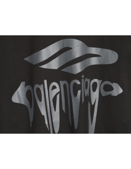 Balenciaga Art Letters Printed Washed Worn Short Sleeve T-Shirt TSK1,Balenciaga