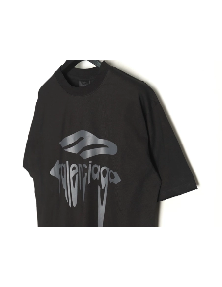 Balenciaga Art Letters Printed Washed Worn Short Sleeve T-Shirt TSK1,Balenciaga