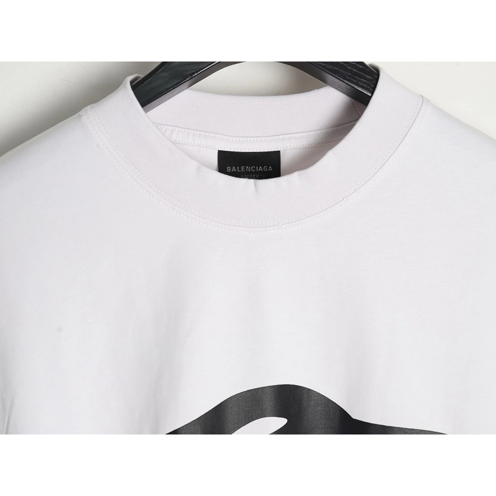 Balenciaga Art Letters Printed Washed Worn Short Sleeve T-Shirt,Balenciaga
