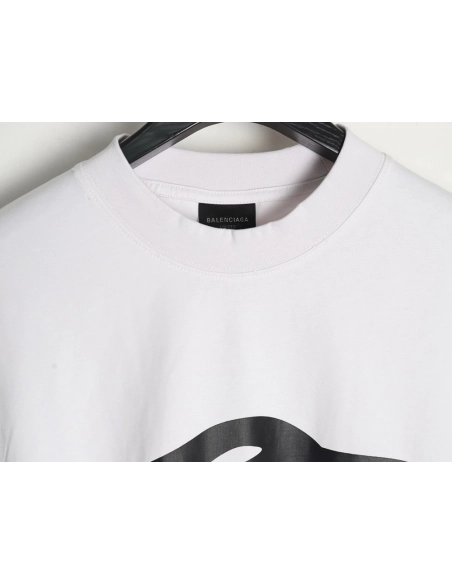 Balenciaga Art Letters Printed Washed Worn Short Sleeve T-Shirt,Balenciaga