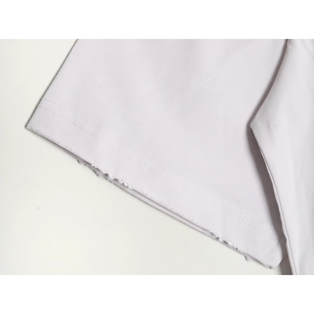 Balenciaga Art Letters Printed Washed Worn Short Sleeve T-Shirt,Balenciaga