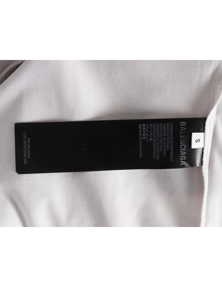 Balenciaga Art Letters Printed Washed Worn Short Sleeve T-Shirt,Balenciaga