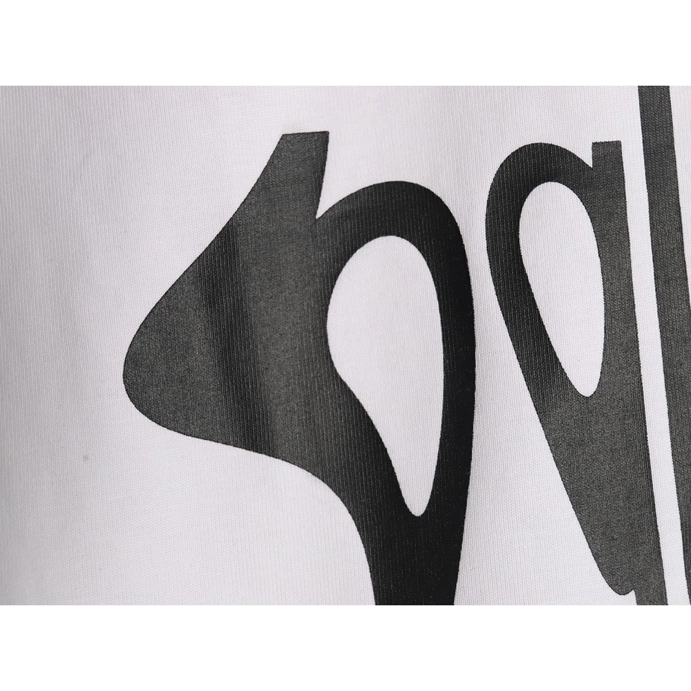 Balenciaga Art Letters Printed Washed Worn Short Sleeve T-Shirt,Balenciaga