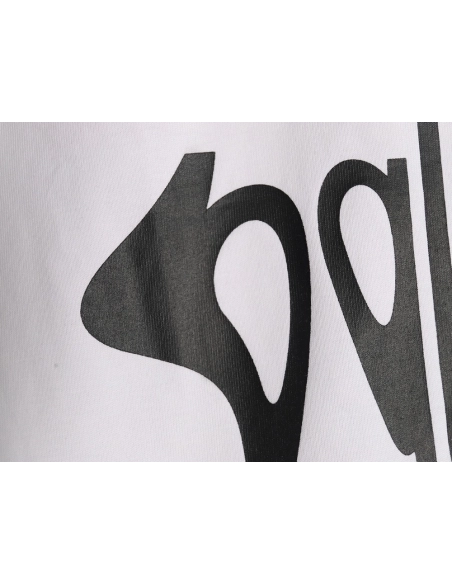 Balenciaga Art Letters Printed Washed Worn Short Sleeve T-Shirt,Balenciaga