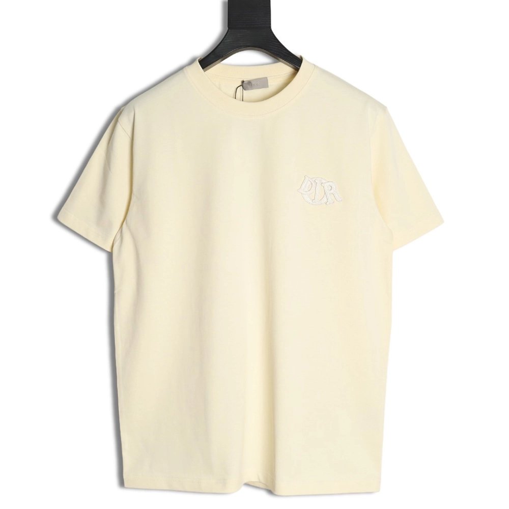 Dior four-color embroidered chapter letter T-shirt TSK1,Dior