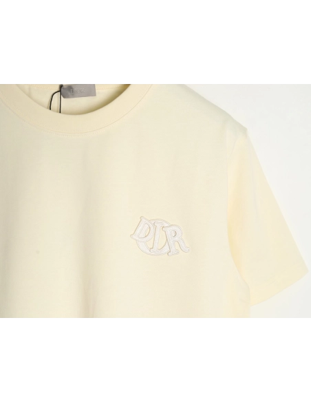 Dior four-color embroidered chapter letter T-shirt TSK1,Dior