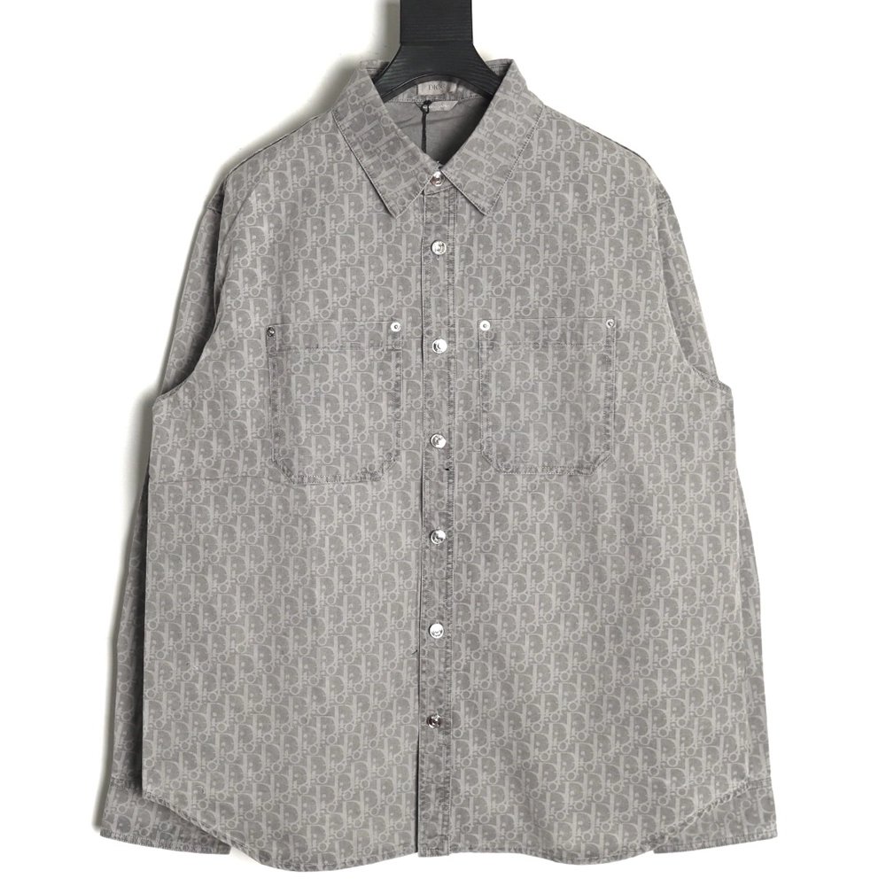 Dior all over printed presbyopia denim shirt,Dior