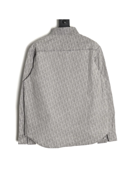 Dior all over printed presbyopia denim shirt,Dior
