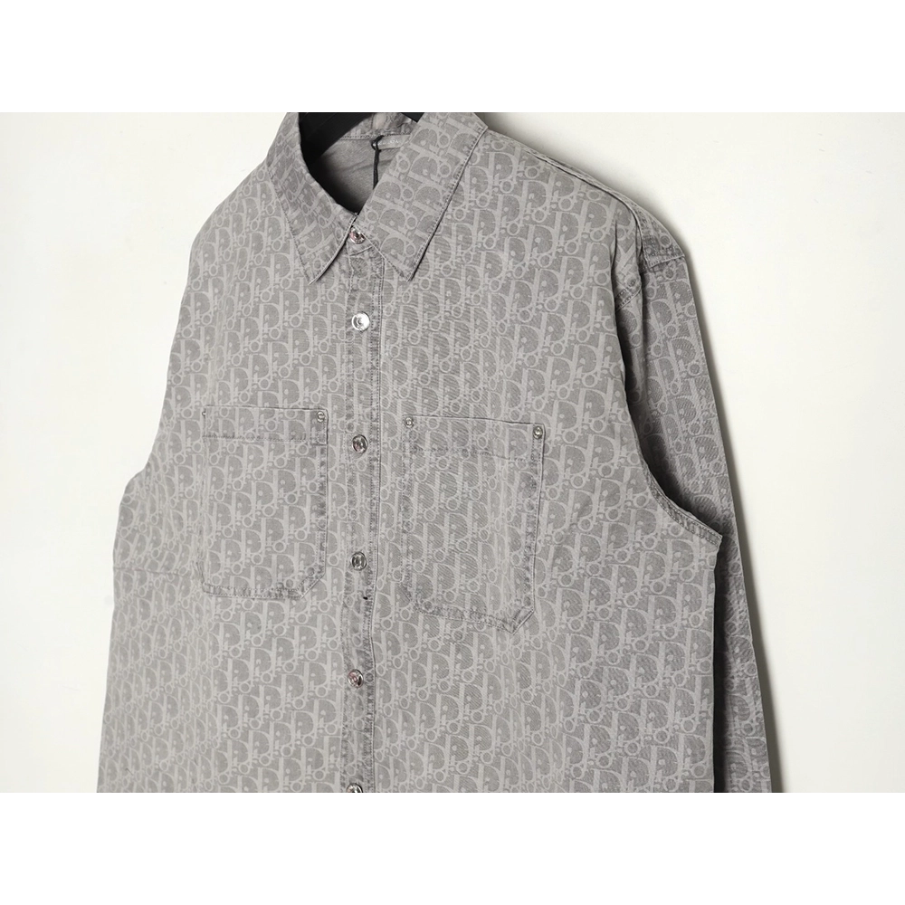 Dior all over printed presbyopia denim shirt,Dior