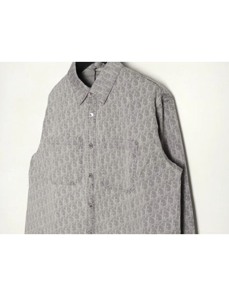 Dior all over printed presbyopia denim shirt,Dior
