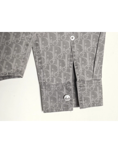 Dior all over printed presbyopia denim shirt,Dior