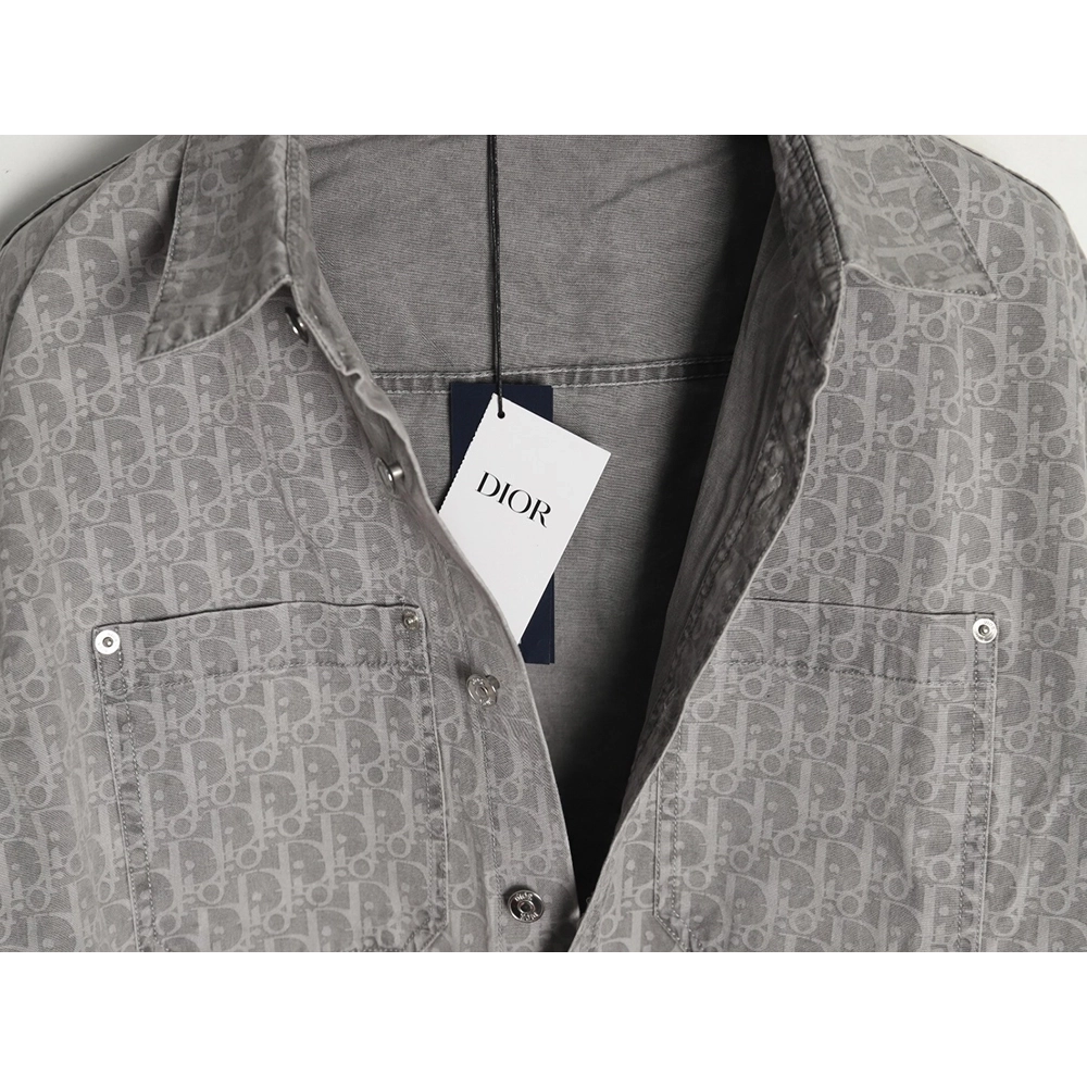 Dior all over printed presbyopia denim shirt,Dior