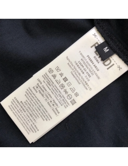 Fendi Black cotton Fendilicious T-shirt,Fendi T Shirt,Tshirt,Low price high quality.