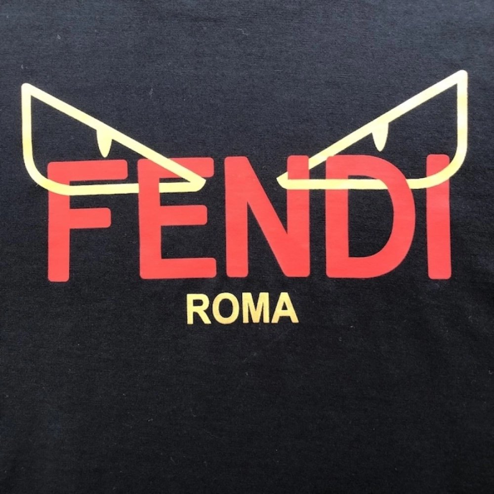 Fendi Lunar New Year black cotton T shirt,Fendi T Shirt,Tshirt,Low price high quality.