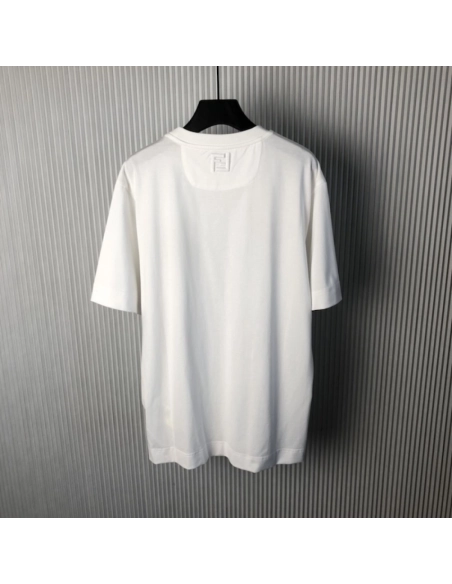 Fendi White Color cotton Fendilicious T-shirt,Fendi T Shirt,Tshirt,Low price high quality.