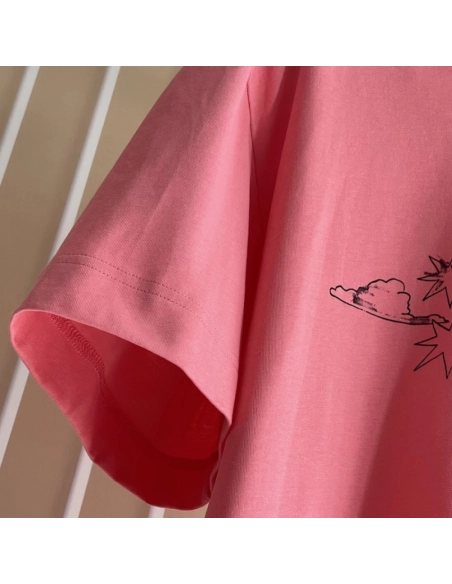 Givenchy Boxy fit t-shirt in cotton GIVENCHY Tarot Pink,Givenchy T Shirt,Tshirt,Low price high quality.