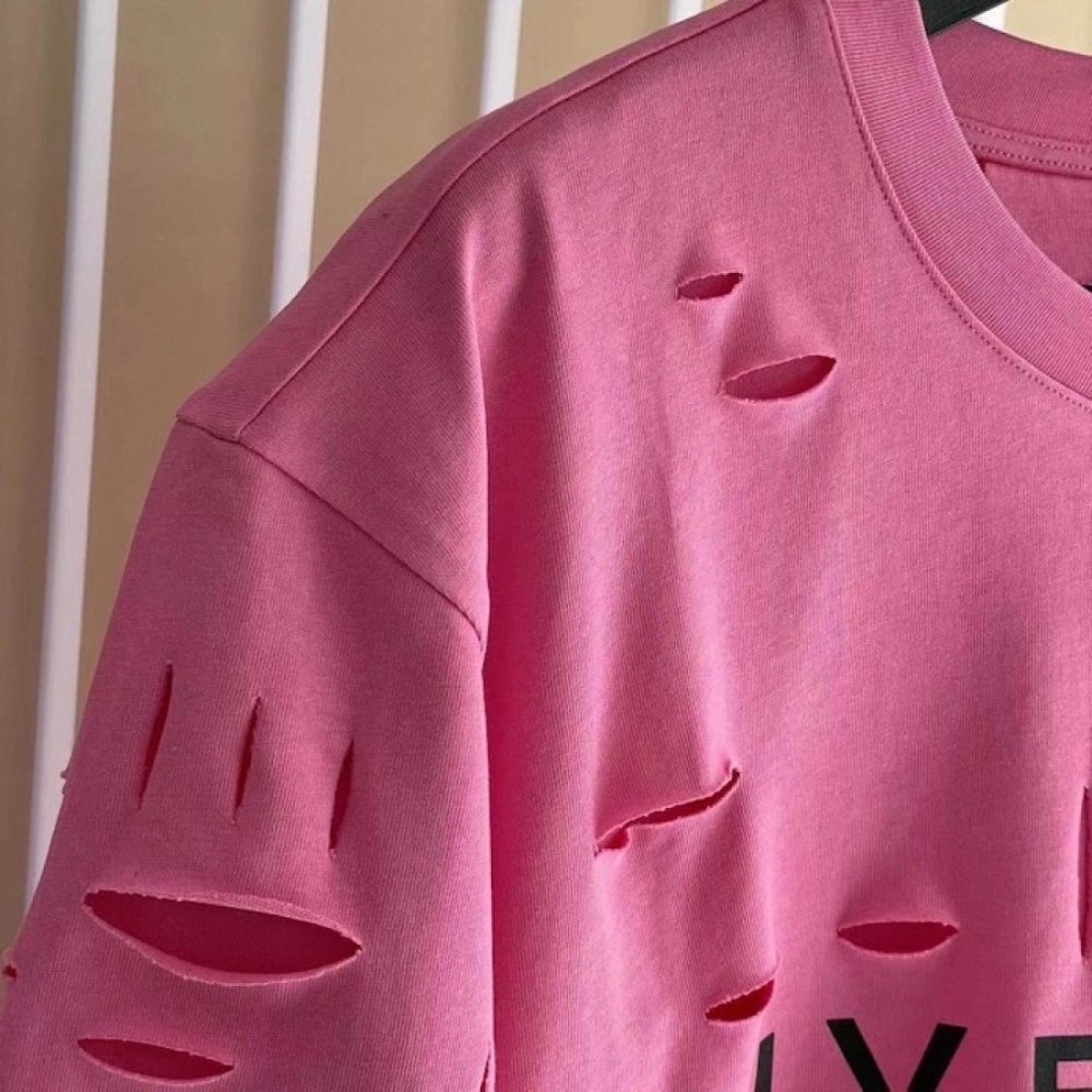 Givenchy Destroyed Layered Oversized T shirt Rose,Givenchy T Shirt,Tshirt,Low price high quality.