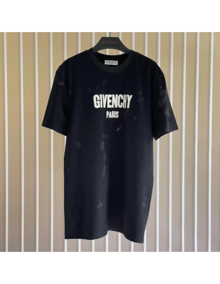 Givenchy Paris Distressed Oversized T Shirt Black,Givenchy T Shirt,Tshirt,Low price high quality.