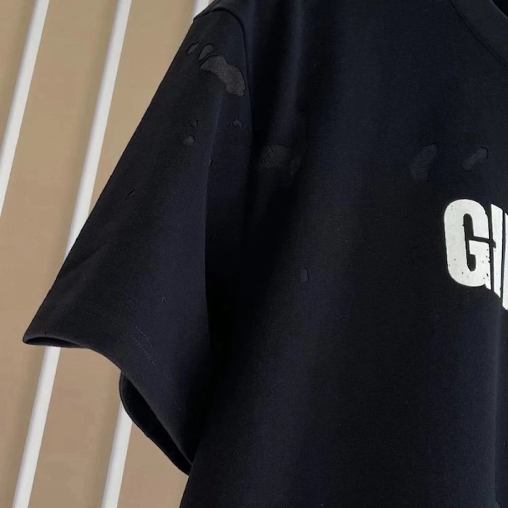 Givenchy Paris Distressed Oversized T Shirt Black,Givenchy T Shirt,Tshirt,Low price high quality.