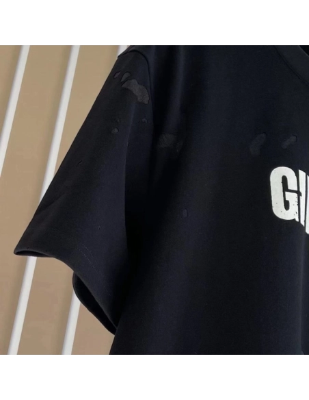 Givenchy Paris Distressed Oversized T Shirt Black,Givenchy T Shirt,Tshirt,Low price high quality.