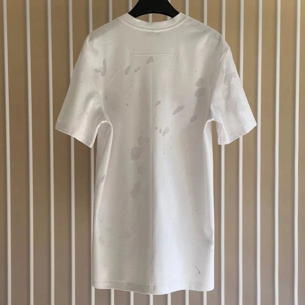 Givenchy Paris Distressed Oversized T Shirt White,Givenchy T Shirt,Tshirt,Low price high quality.