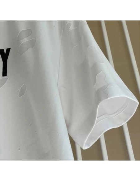 Givenchy Paris Distressed Oversized T Shirt White Black,Givenchy T Shirt,Tshirt,Low price high quality.