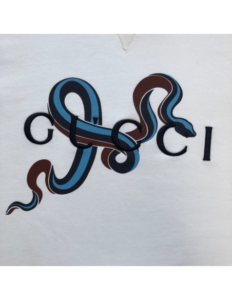 Gucci Printed cotton jersey T-shirt White,Gucci T Shirt,Tshirt,Low price high quality.