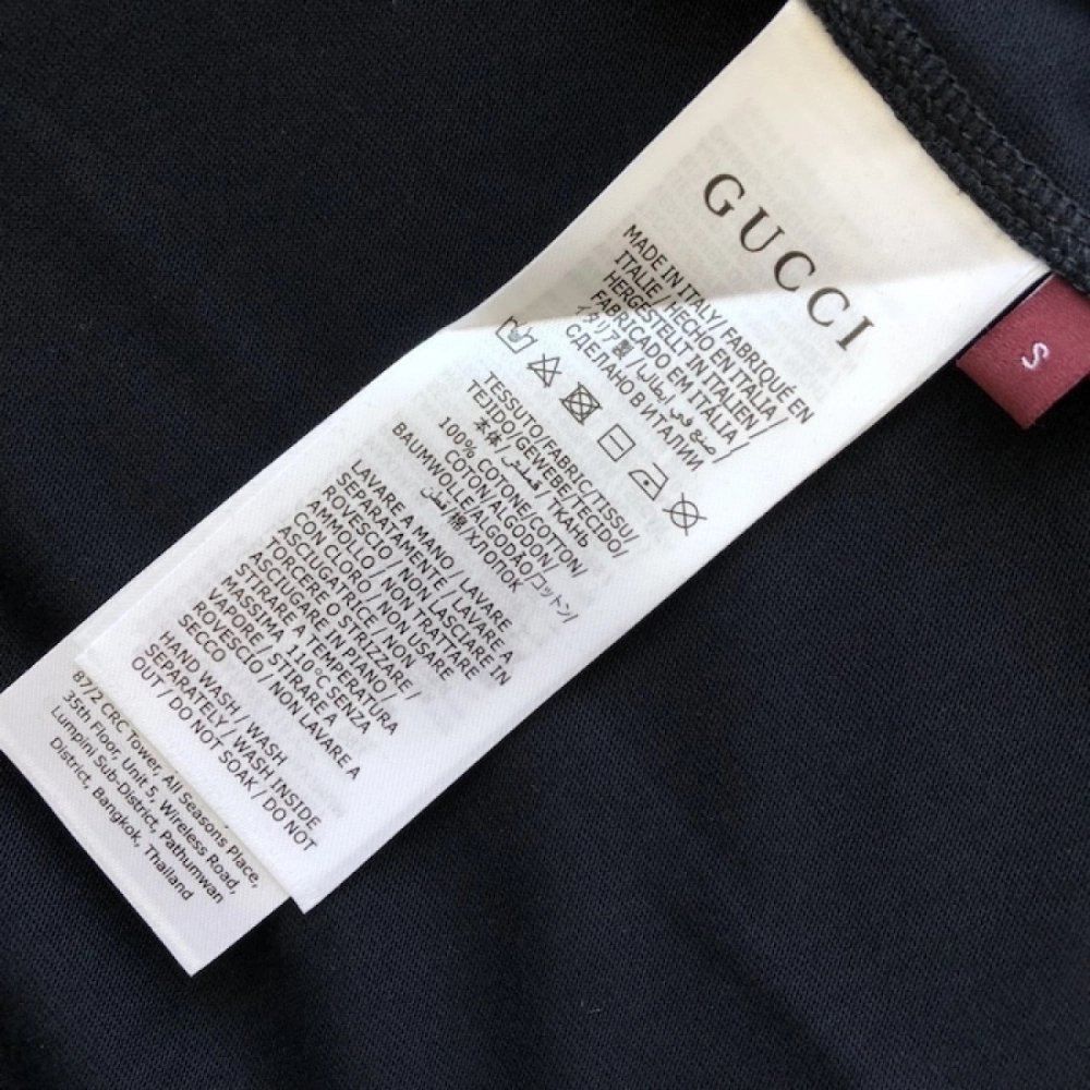 Gucci Printed medium cotton jersey T-shirt Navy,Gucci T Shirt,Tshirt,Low price high quality.