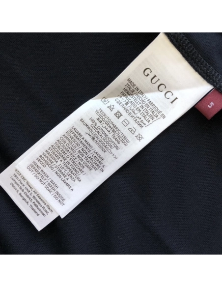 Gucci Printed medium cotton jersey T-shirt Navy,Gucci T Shirt,Tshirt,Low price high quality.