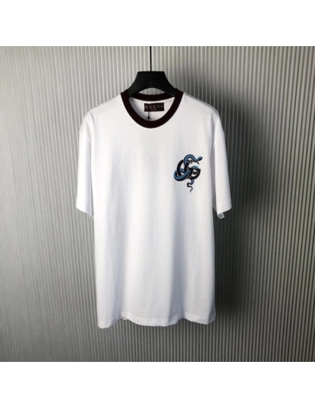 Gucci Printed medium cotton jersey T-shirt White,Gucci T Shirt,Tshirt,Low price high quality.