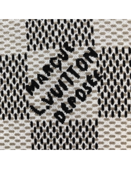 Louis Vuitton Damier Jacquard Short-Sleeved Crewneck 1AHEB7,Louis Vuitton T Shirt,Tshirt,Low price high quality.