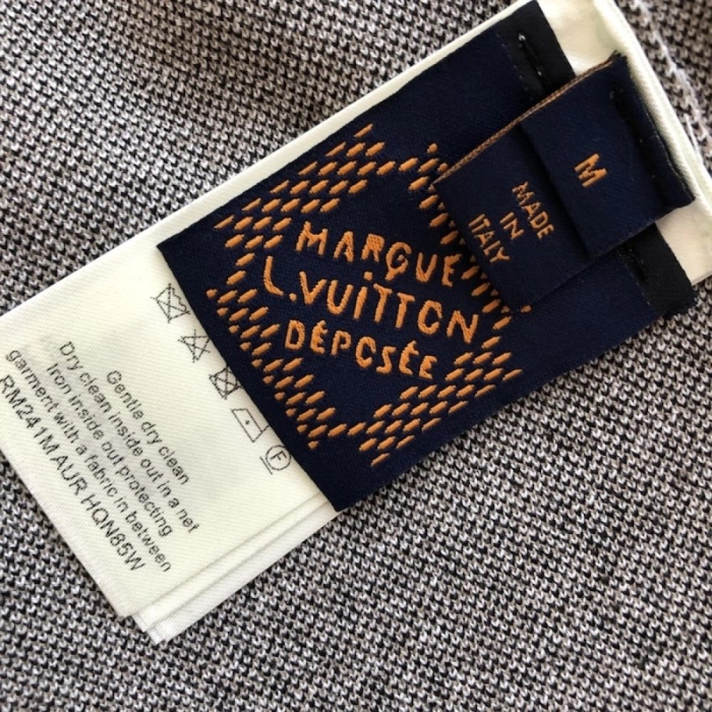 Louis Vuitton Damier Jacquard Short-Sleeved Crewneck 1AHEB7,Louis Vuitton T Shirt,Tshirt,Low price high quality.