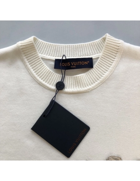 Louis Vuitton Embellished Short-Sleeved Cotton Crewneck 1AGJTZ,Louis Vuitton T Shirt,Tshirt,Low price high quality.