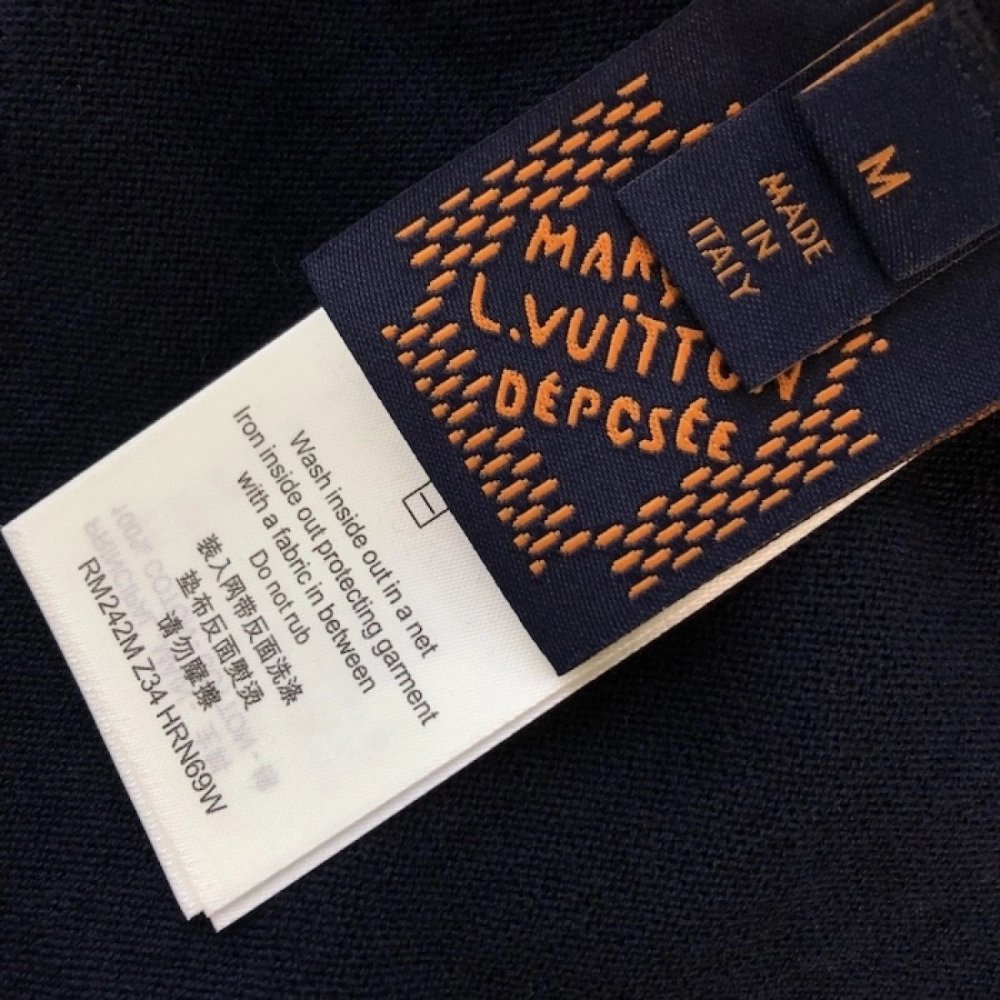 Louis Vuitton Graphic Intarsia Short-Sleeved Cotton Crewneck 1AFXR7,Louis Vuitton T Shirt,Tshirt,Low price high quality.
