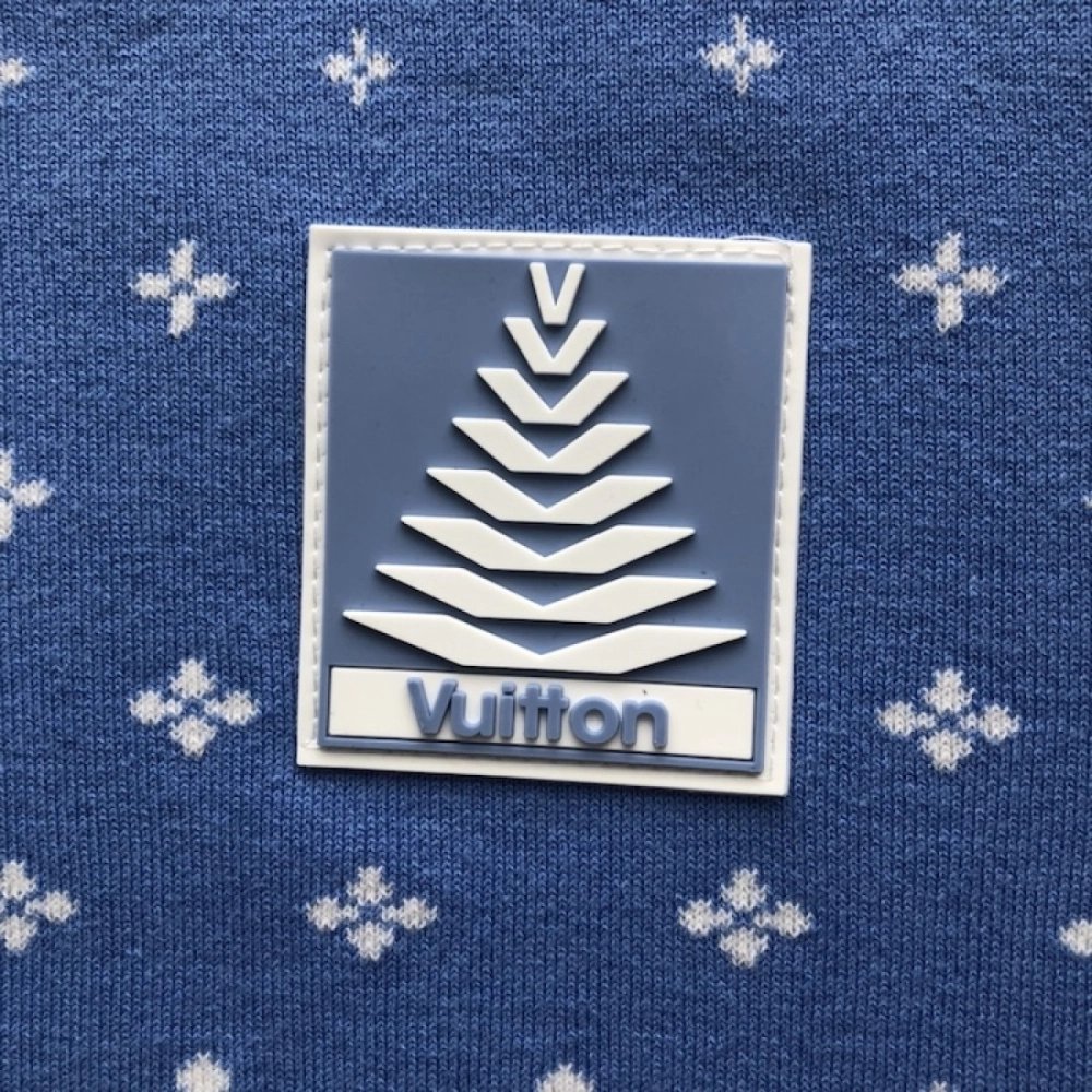 Louis Vuitton Knitted Cotton T-Shirt 1AGJUG,Louis Vuitton T Shirt,Tshirt,Low price high quality.