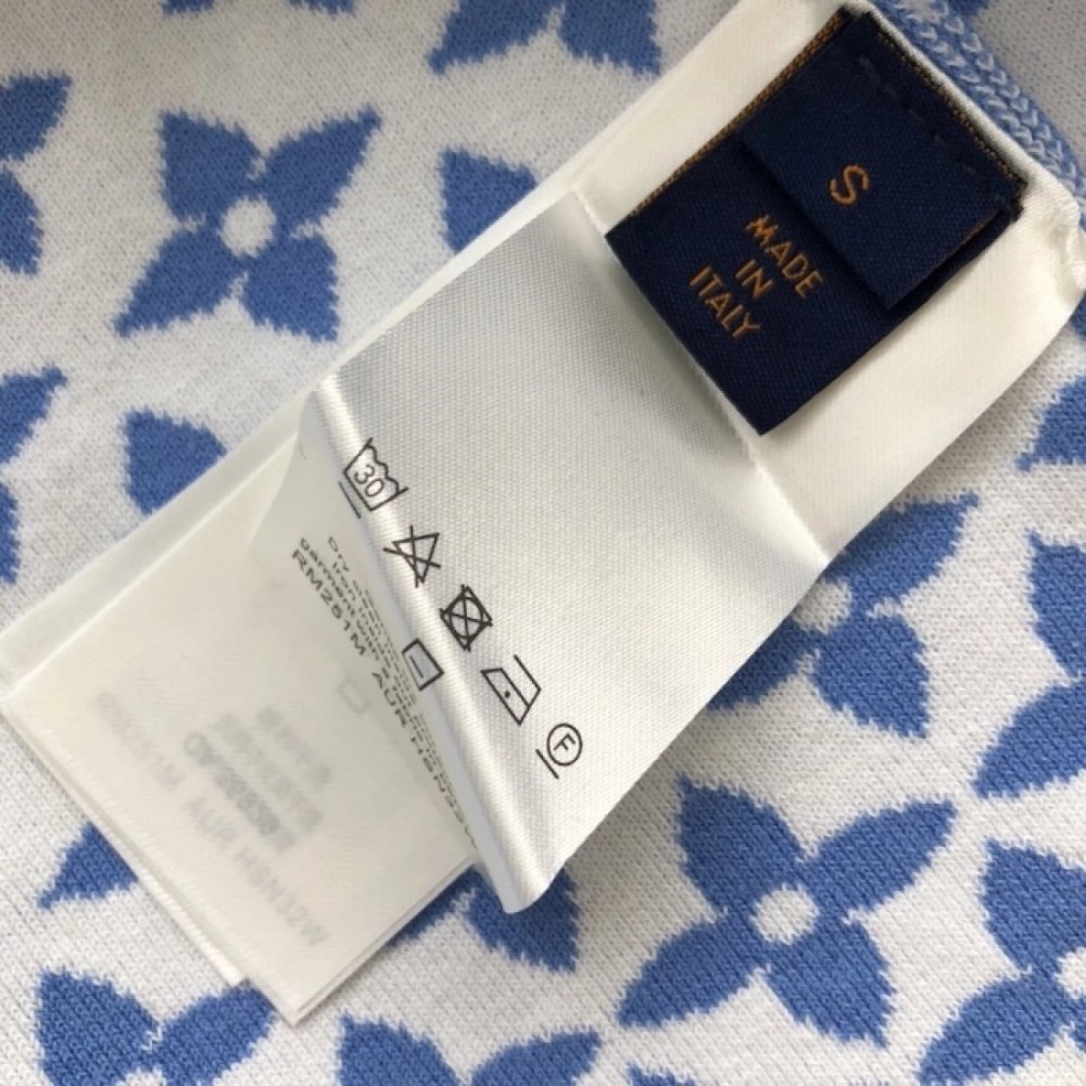 Louis Vuitton Knitted Cotton T-Shirt 1AGJUG,Louis Vuitton T Shirt,Tshirt,Low price high quality.