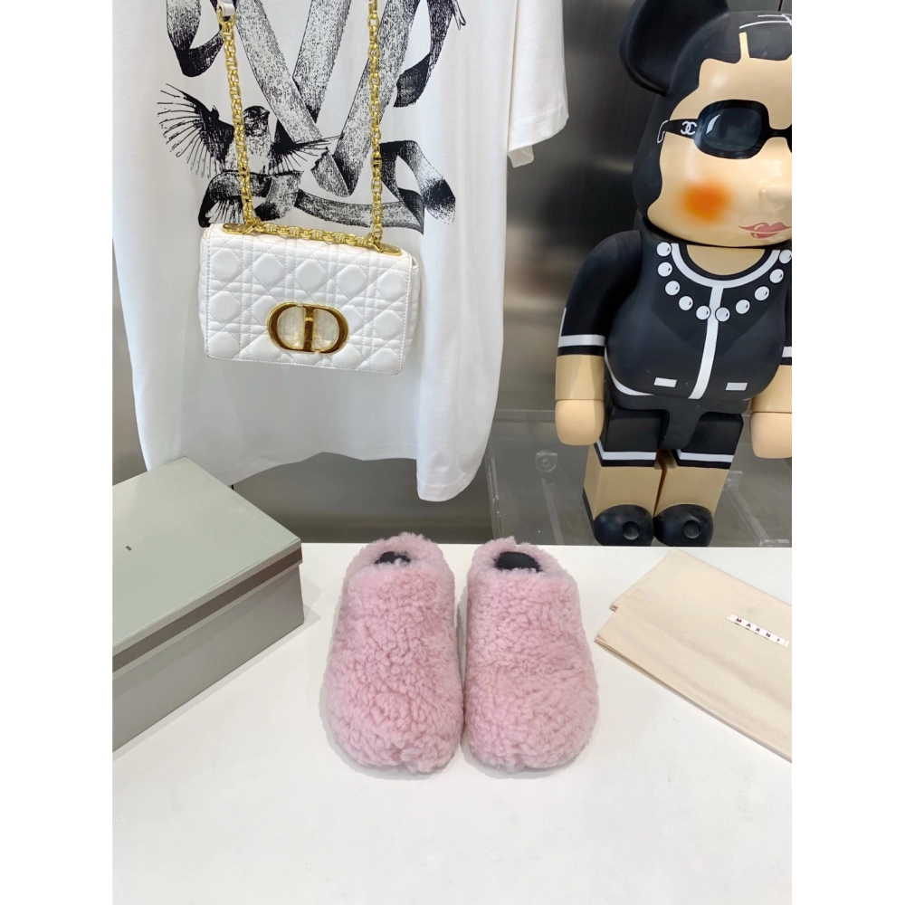 Marni Fussbett Sabot Slide Pink PB,Marni Slide,Men Sneakers