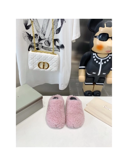 Marni Fussbett Sabot Slide Pink PB,Marni Slide,Men Sneakers