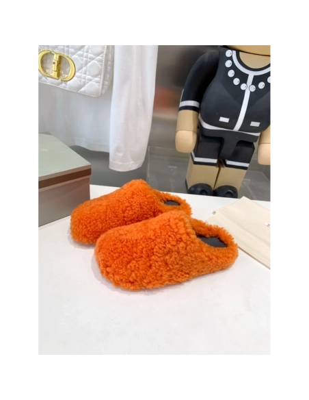 Marni Fussbett Sabot Slide Orange PB,Marni Slide,Men Sneakers