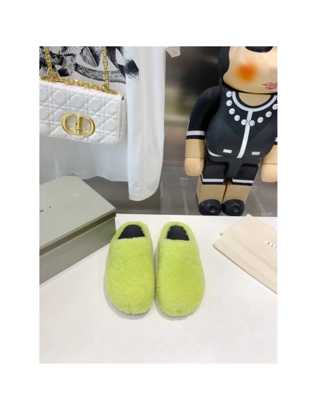 Marni Fussbett Sabot Slide Green PB,Marni Slide,Men Sneakers