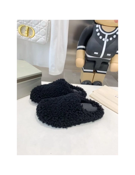 Marni Fussbett Sabot Slide Black PB,Marni Slide,Men Sneakers